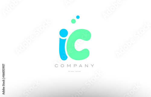 AAAAA alphabet letter blue green logo icon design