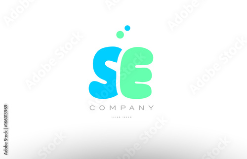 AAAAA alphabet letter blue green logo icon design