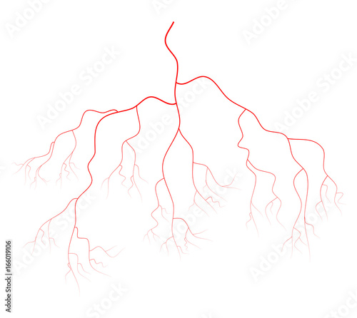 eye vein vector symbol icon design.