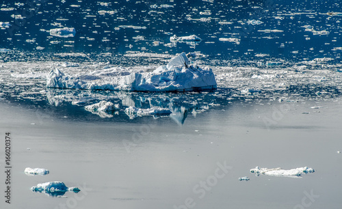 Glacier in a sunny day near Narsarsuaq photo