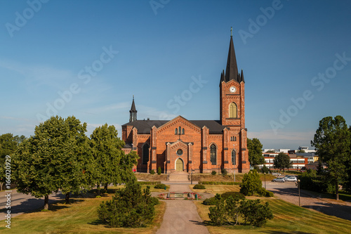 Neo-Gothic lutheran church in Loviisa, Finland