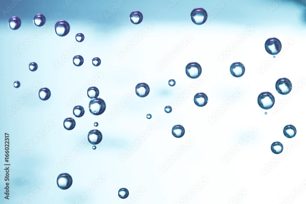 Water drops on glass Water drops on glass