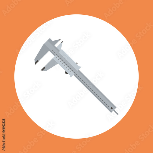 Caliper Icon Working Hand Tool Equipment Concept
