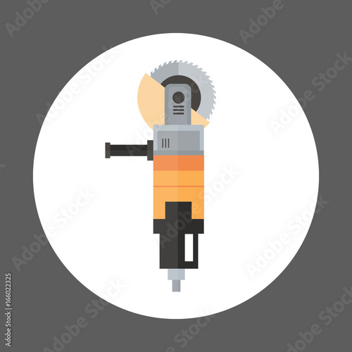 Wallpaper Mural Angle Grinder Icon Working Hand Tool Equipment Torontodigital.ca