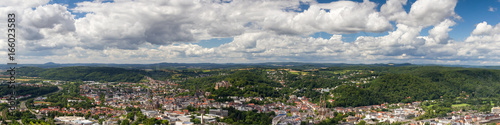 Panorama of the city of Marburg