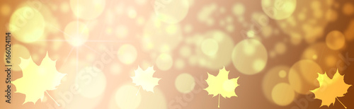 Herbstlicher Hintergrund im Bannerformat photo