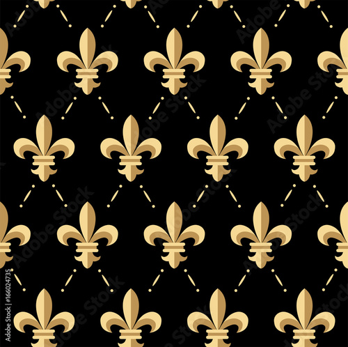 Fototapeta Naklejka Na Ścianę i Meble -  Vector Fleur De Lis Flower