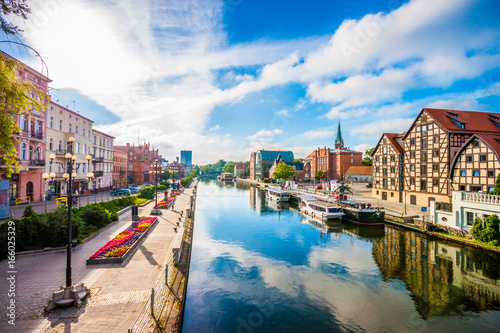 Old Town and granaries by the Brda River. Bydgoszcz, Poland. © cone88