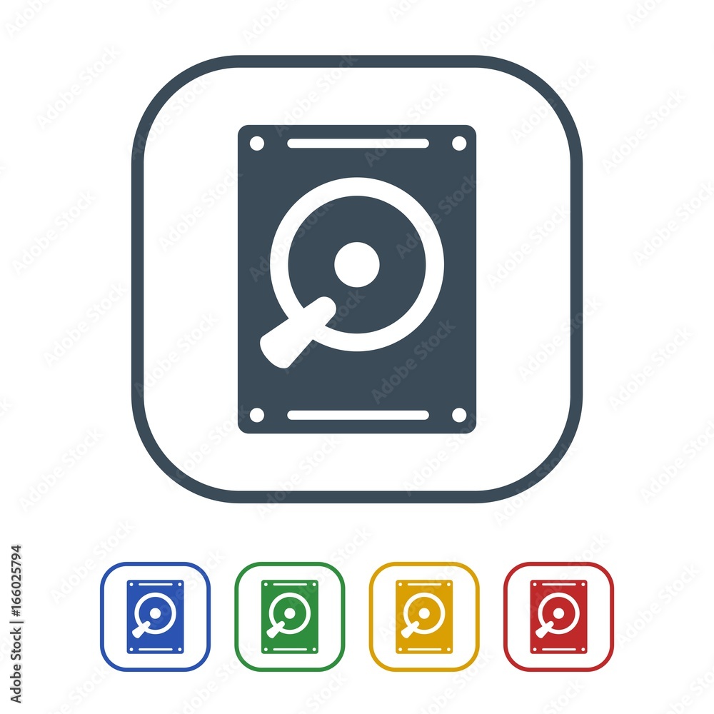 Internal hard drive Icon Isolated on White Background.vector illustration icon Internal hard drive Icon Isolated on White Background.vector illustration icon