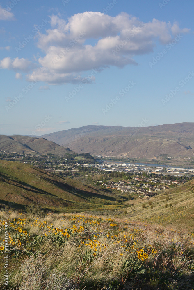 Columbia River from Wenatchee foothills