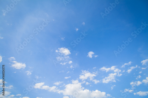 Panorama shot of blue sky and clouds in good weather days