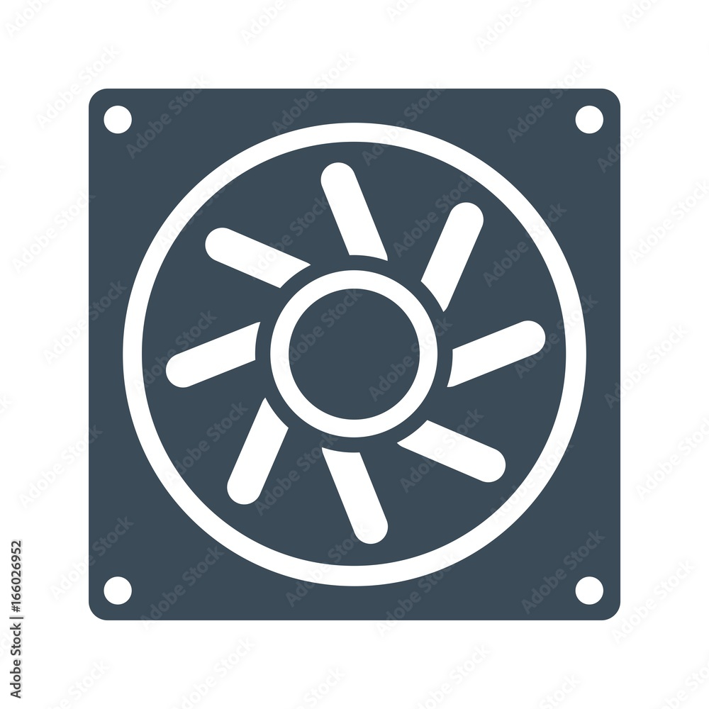 Computer cooling fan icon