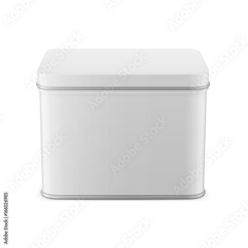 Rectangular glossy tin can template.