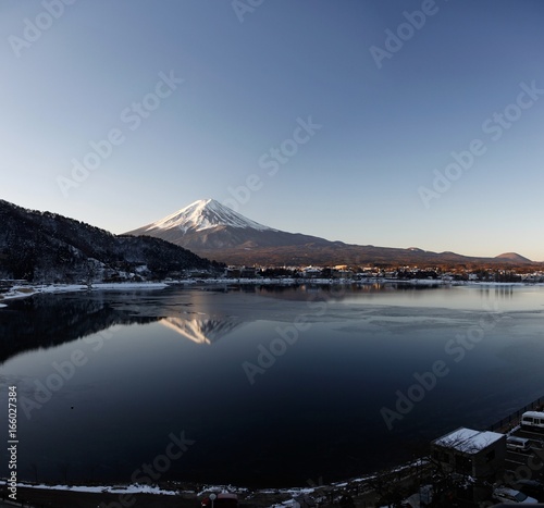Mt Fuji from lake Kawaguchiko.