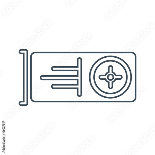 tv tuner card Icon Isolated on White Background.vector illustration icon