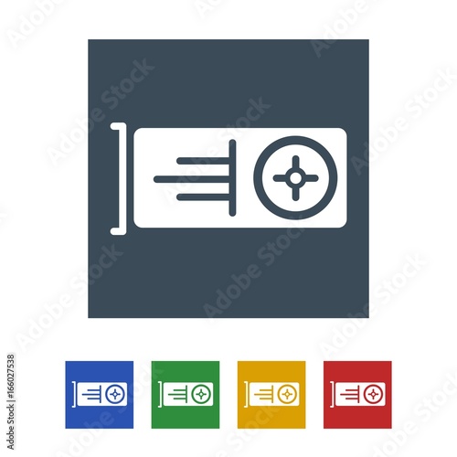 tv tuner card Icon Isolated on White Background.vector illustration icon
