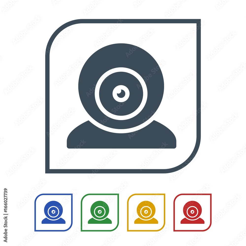 webcam Icon Isolated on White Background.vector illustration icon webcam Icon Isolated on White Background.vector illustration icon