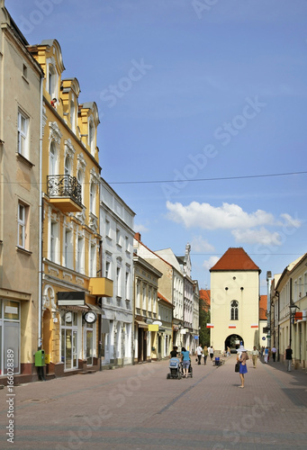 Grudziadz street in Chelmno. Poland © Andrey Shevchenko