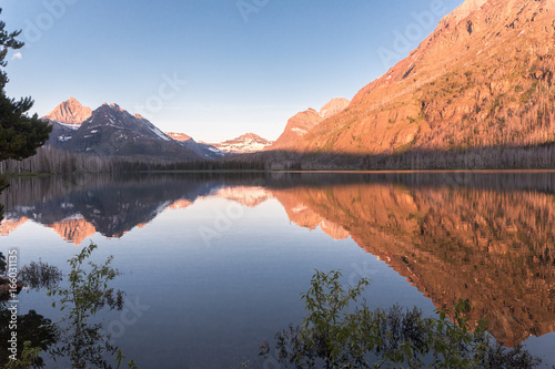 Red Eagle Lake sunrise, Glacier National Park