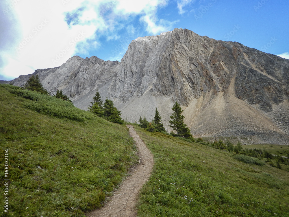 Glacier valley in the Rocky Mountains