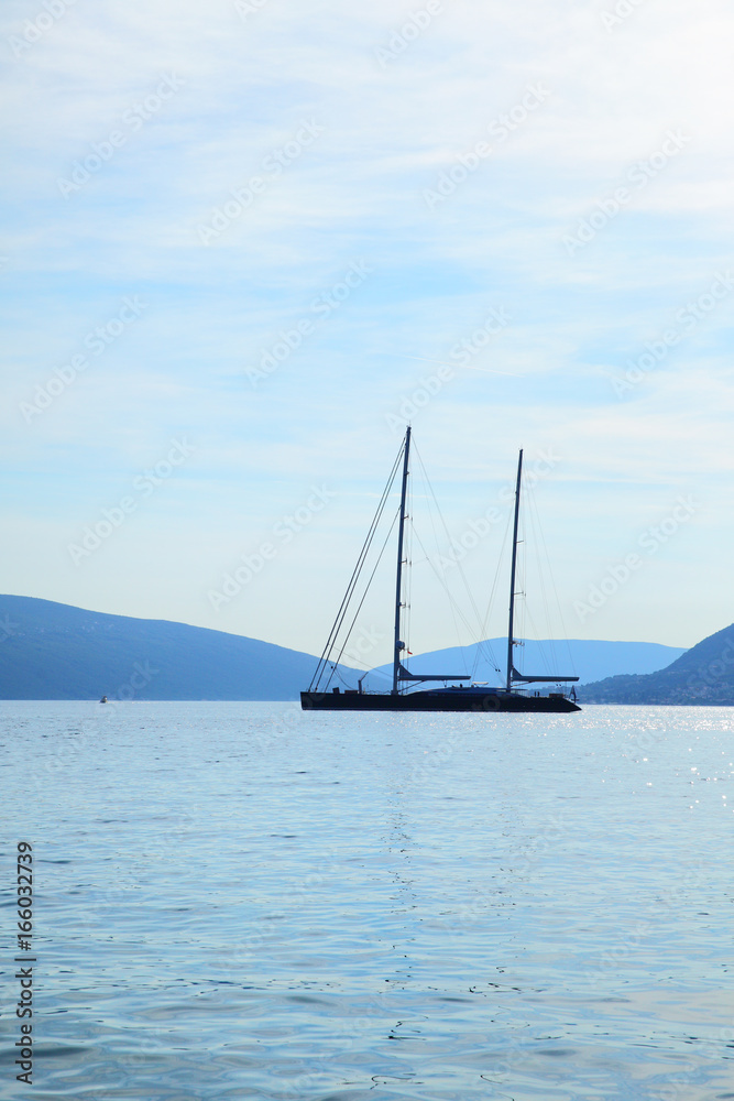 Fototapeta premium Seascape with sail