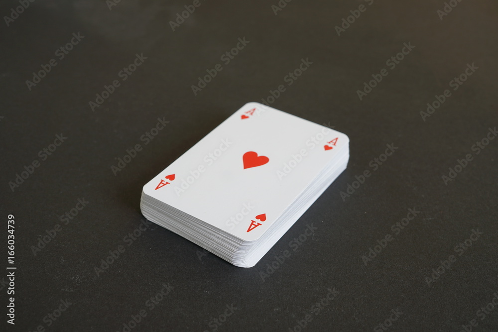 Deck of cards, ace of hearts