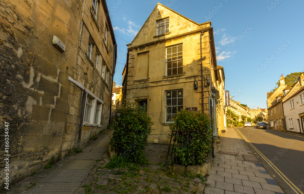 End Terrace House of Silver Street in Bradford-on-Avon, Wiltshire