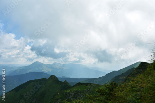  Clouds over mountains, mountain ranges, summer tourism