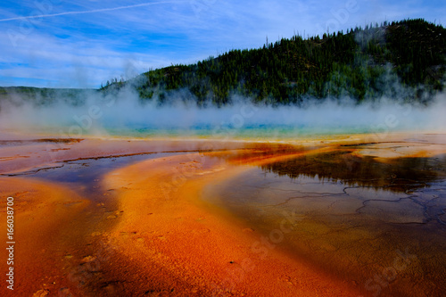 Grand Prismatic hot spring in Yellowstone National Park