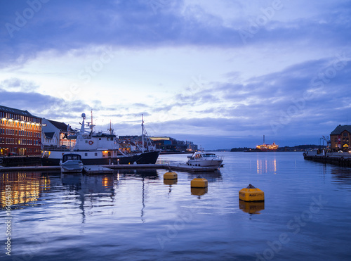 Port of Stavanger in Blue Hour