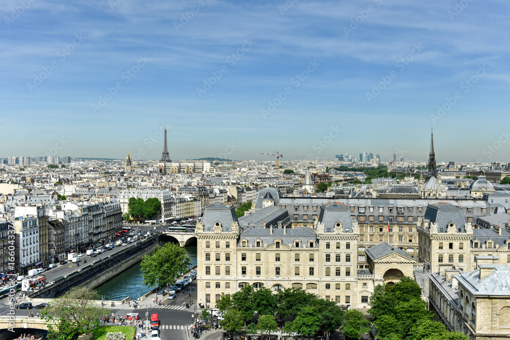 Paris, France Skyline