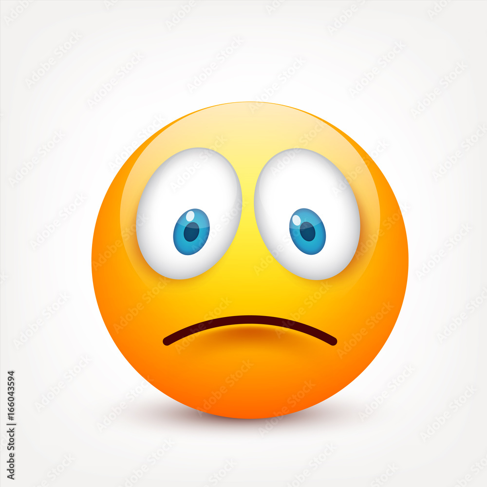 Smiley with blue eyes,emoticon set. Yellow face with emotions. Facial expression. 3d realistic emoji. Sad,happy,angry faces.Funny cartoon character.Mood.Vector illustration. Smiley with blue eyes,emoticon set. Yellow face with emotions. Facial expression. 3d realistic emoji. Sad,happy,angry faces.Funny cartoon character.Mood.Vector illustration.