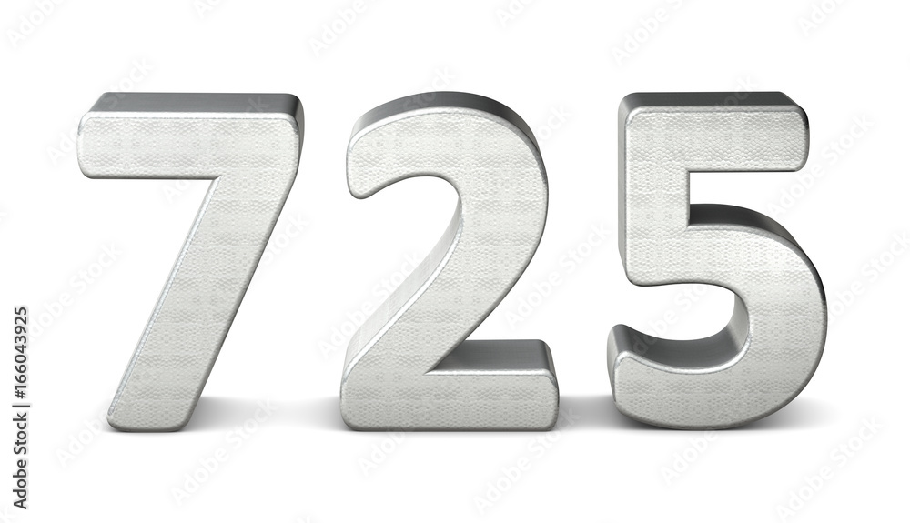 725 zahl silber 3d number silver struktur 725 zahl silber 3d number silver struktur