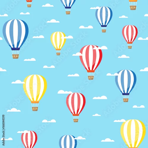 Tapety balon z wzorem chmur