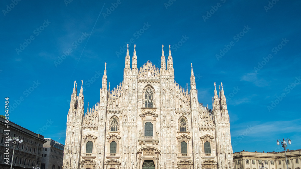 Milan Cathedral or Duomo di Milano, Gothic church located in the historical center of Milan, Italy.