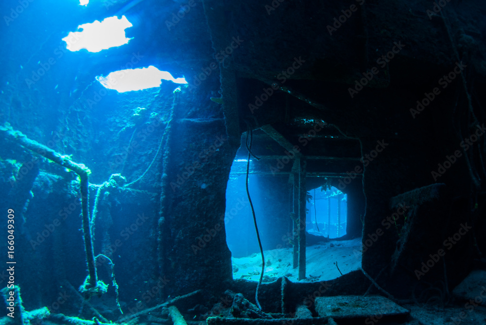 The wreck of the Doc poulson in Grand Cayman is an artificial reef and