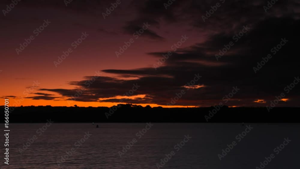 Brightening dawn on the lake time lapse in HD Brightening dawn on the lake time lapse in HD