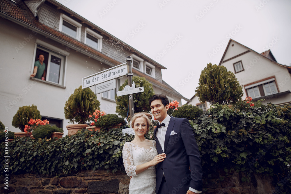 Fototapeta premium bride and groom