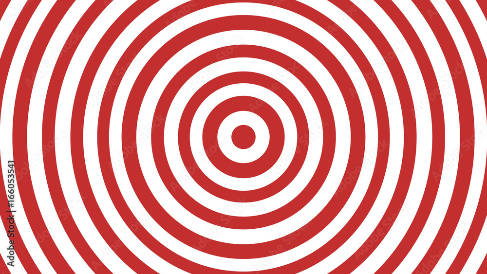 Red and white circle background target Red and white circle background target