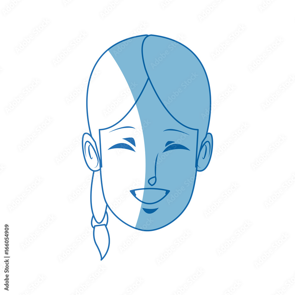 young woman funny smiling character people young woman funny smiling character people