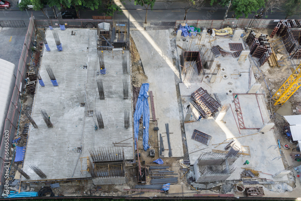The building constuction site in bangkok.