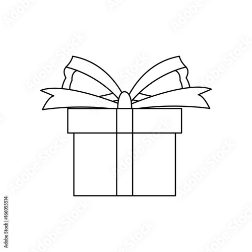 gift box wrapped ribbon bow present