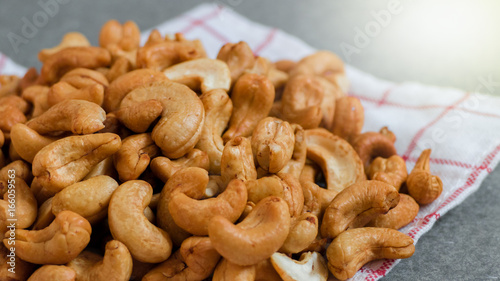 Close up Cashews nuts