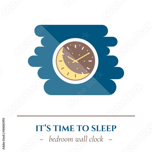 Vector flat sleep icon.