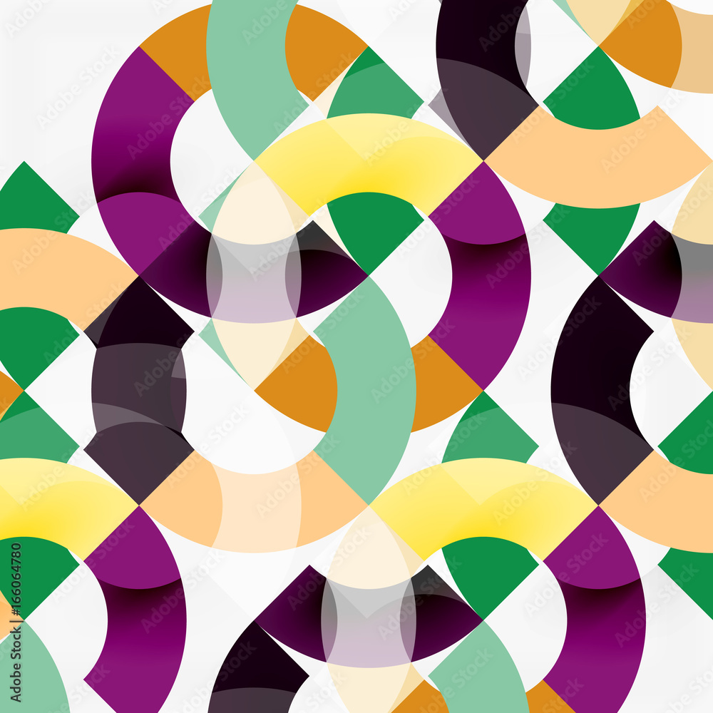 Colorful rings on grey background, modern geometric pattern design Colorful rings on grey background, modern geometric pattern design