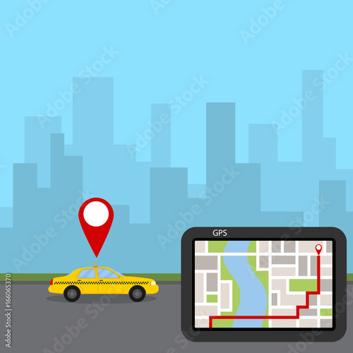 Taxi location, route search, navigator