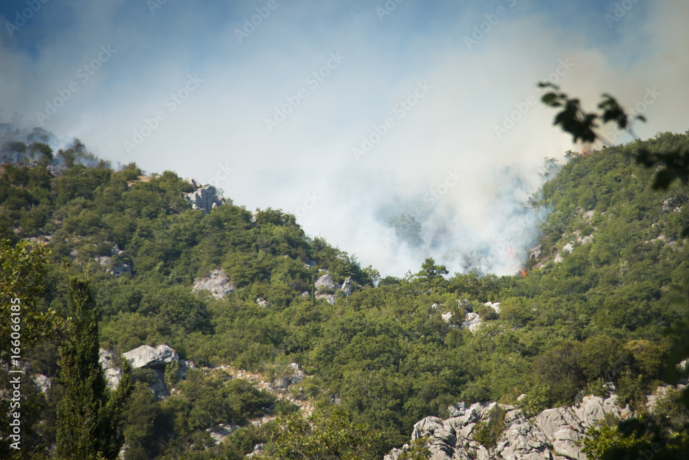 Huge forest fires on the mountains close to Herceg Novi and the bay of Kotor in Montenegro
Huge forest fires on the mountains close to Herceg Novi and the bay of Kotor in Montenegro
