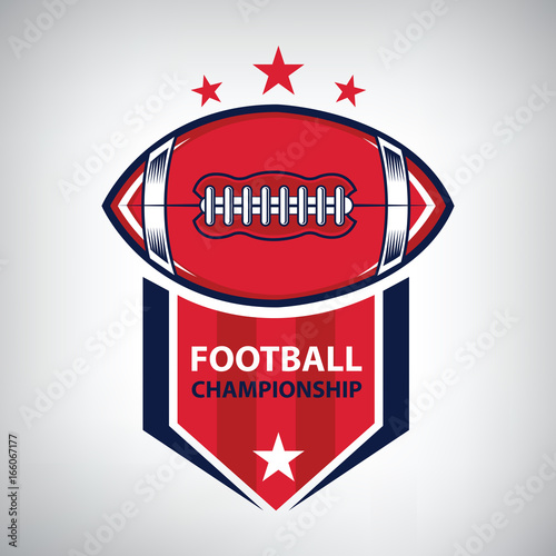 Sport American Football Logo. American style. photo