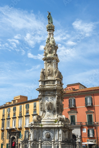 Guglia Dell Immacolata obelisk at the Piazza Del Gesu, Naples
