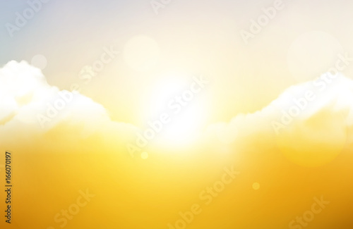 Autumn Vector Sky Photorealistic Illustration